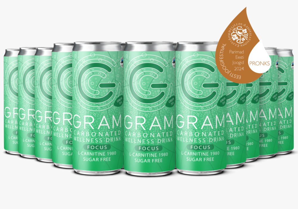 GRAM® roheline tee õrna mulliga (24 purki)
